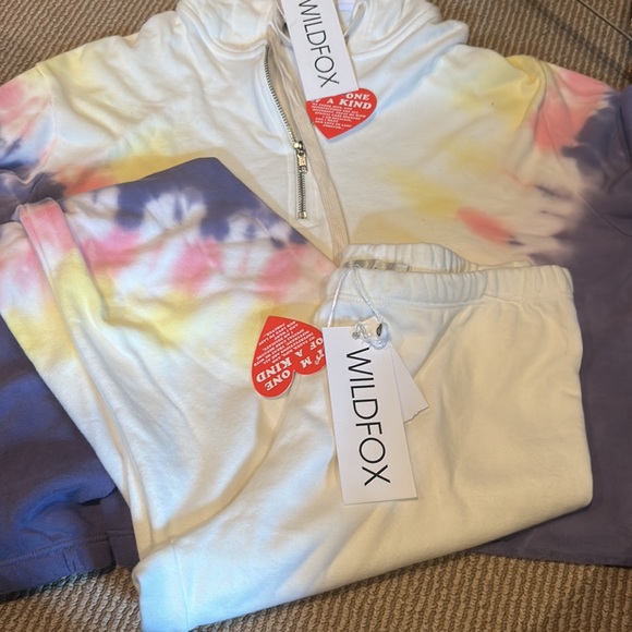 NWT WILDFOX SET edelweiss wash Hadley hoodie/know jogger set size S/M - Picture 10 of 13